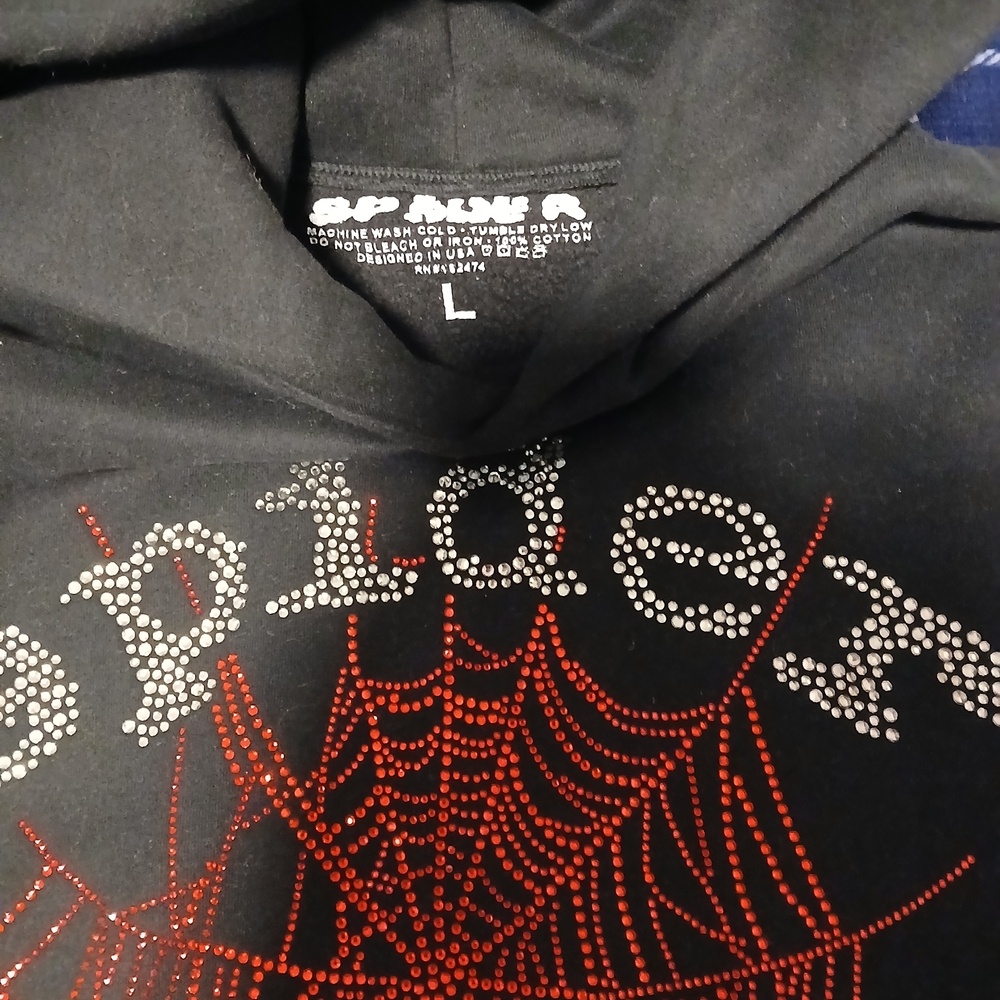 Sp5der Rhinestone Hoodie - Picture 4 of 4
